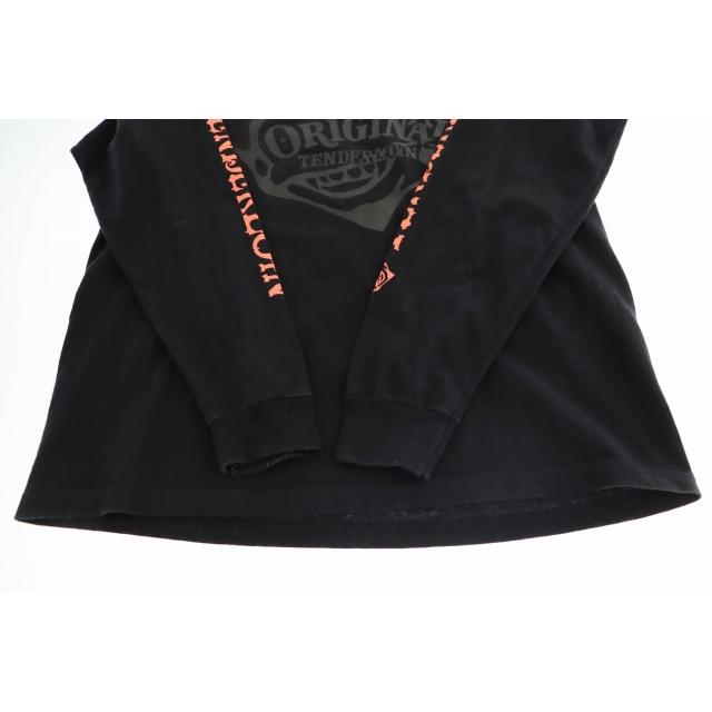 テンダーロイン TENDERLOIN TEE L/S PFP BLACK デビル ロゴ プリント