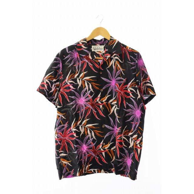 WACKO MARIA ワコマリア 16SS オープンカラー アロハシャツ L 黒