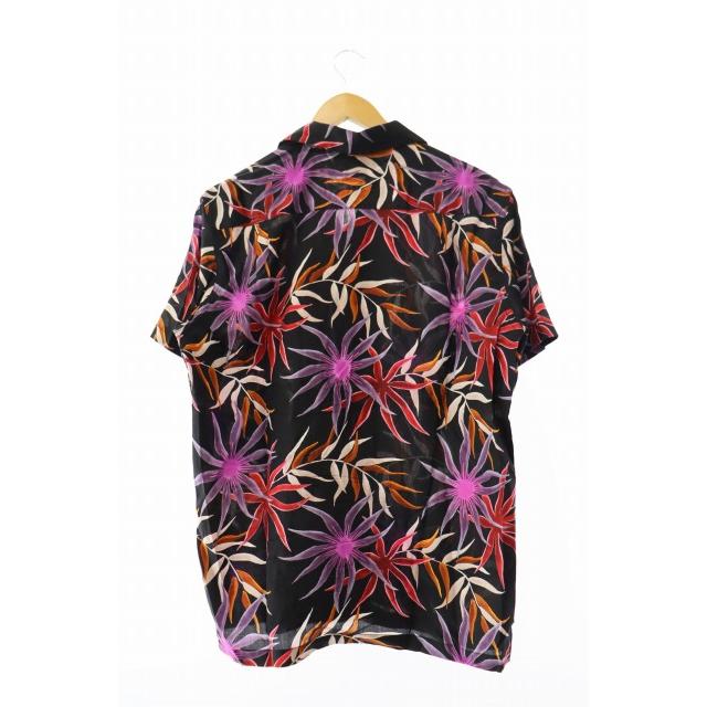 【中古】ワコマリア WACKO MARIA 16SS オープンカラー アロハシャツ L 黒 ブラック ☆AA★ 250907 WACKO MARIA（ワコマリア） WACKO MARIA 16SS オープンカラー アロハ