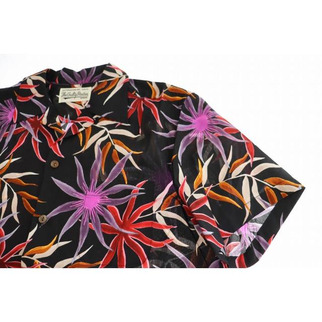 WACKO MARIA ワコマリア 16SS オープンカラー アロハシャツ L 黒