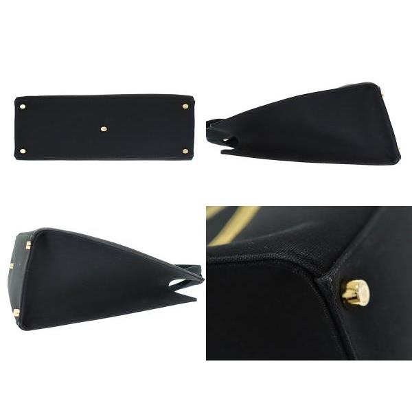 フェンディ FENDI ×VERSACE ヴェルサーチ FENDACE フェンダーチェ ゴールド ロゴ キャンバス トート バッグ 黒ブラック ☆AA★▲■250911