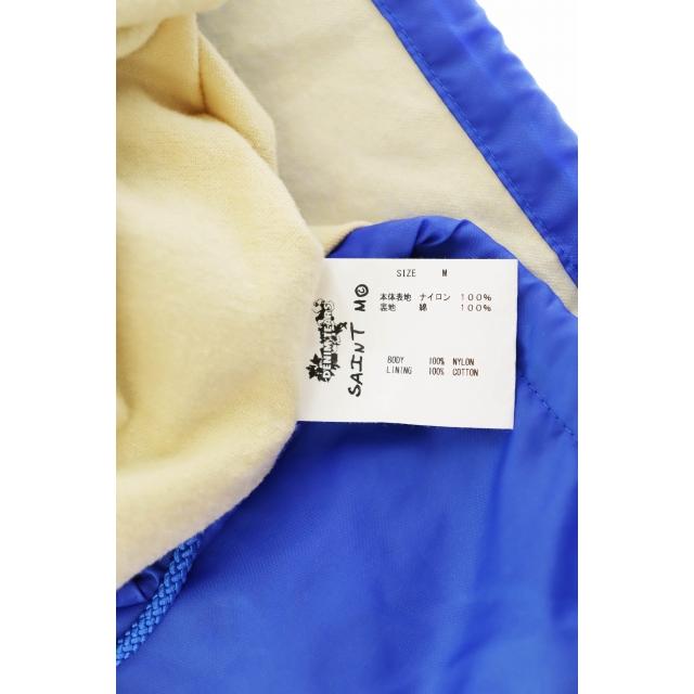 セントマイケル SAINTMICHAEL 22AW DT COACH JACKET BLUE ロゴ