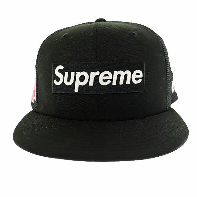 Supreme メッシュ キャップ ボックスロゴ ブラック 7 3/8 Supreme（シュプリーム） 22SS ×NEWERA Box Logo Mesh Back ニューエラ