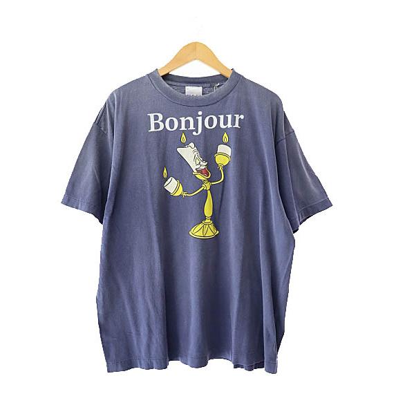 SAINT MICHAEL Disney TシャツL size Bonjour セントマイケル SAINTMICHAEL ×Disney ディズニー 25SS BONJOUR DSN_SS