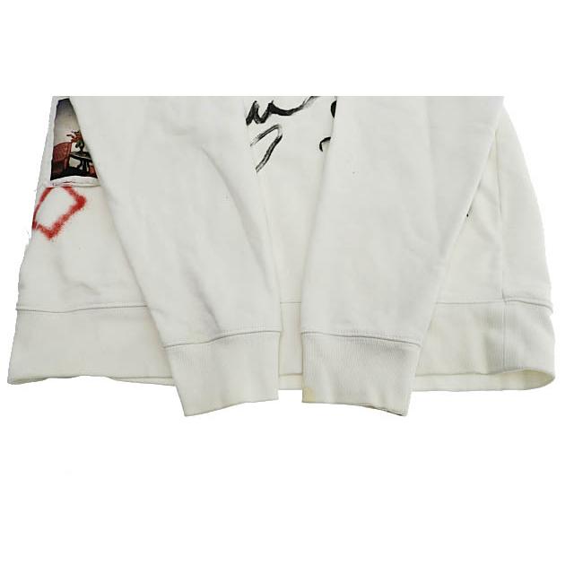 Guernica ゲルニカ ペイント パッチワーク スウェット トレーナー L 白