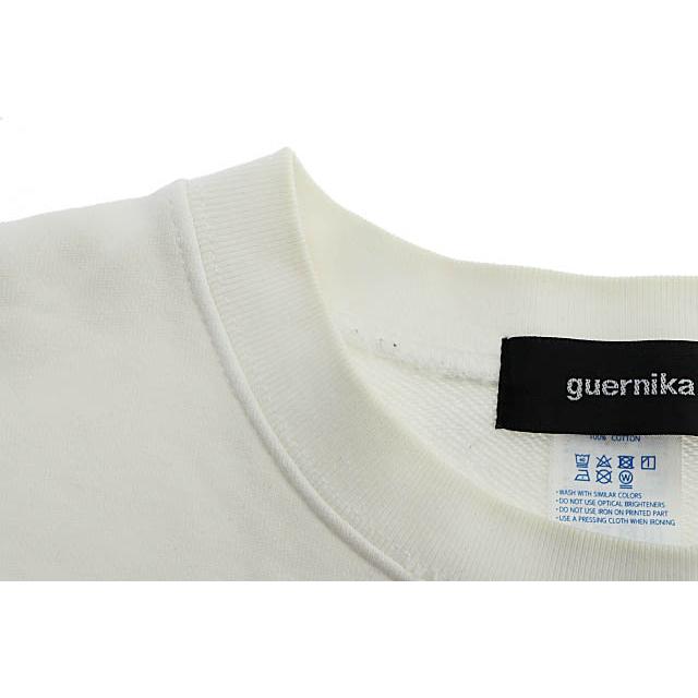 Guernica ゲルニカ ペイント パッチワーク スウェット トレーナー L 白