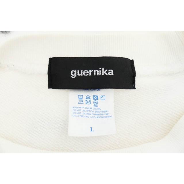 【中古】Guernica ゲルニカ ペイント パッチワーク スウェット トレーナー L 白ホワイト ●250901 メンズ Guernica ゲルニカ ペイント パッチワーク スウェット トレーナー L 白