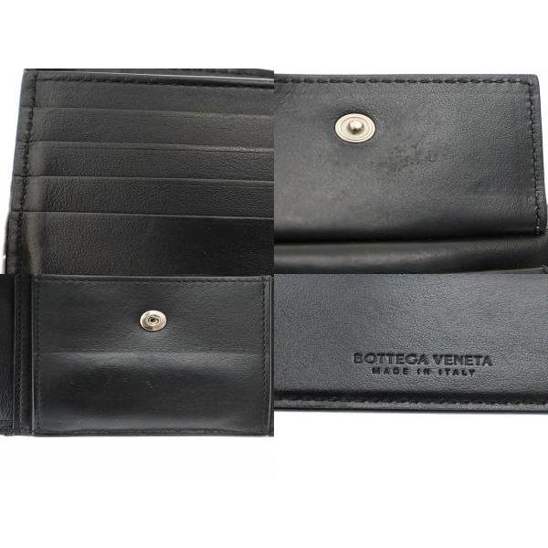 【美品】BOTTEGA VENETA　イントレチャート　財布　黒　ブラック BOTTEGA VENETA 未使用品 ボッテガヴェネタ イントレチャート
