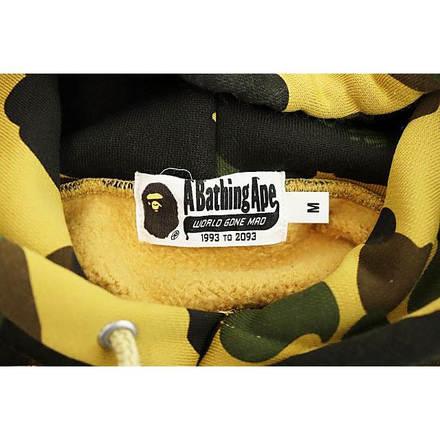 【中古】アベイシングエイプ A BATHING APE 1st CAMO COLLEGE WIDE PULLOVER HOODIE カモ迷彩 パーカー M 250914 A BATHING APE（アベイシングエイプ） A BATHING APE 1st CAMO COLLEGE