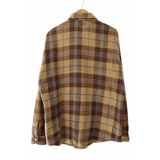 【三連休限定価格】BIG MAC 70s 単色タグ チェック柄ネルシャツ L ビックマック BIGMAC 70s 単色タグ 長袖 ネル シャツ L 茶 ブラウン
