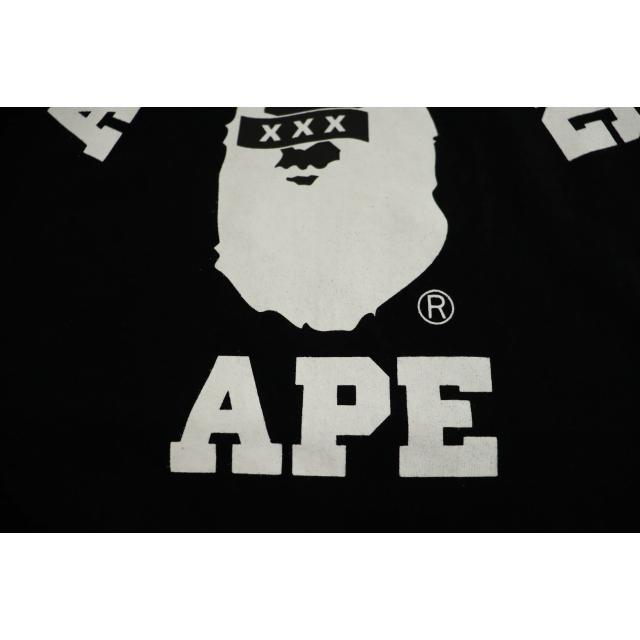 【中古】アベイシングエイプ ×ゴッド セレクション COLLEGE TEE カレッジ プリント 半袖Ｔシャツ L ☆AA★ 250920 A BATHING APE（アベイシングエイプ） ×GOD SELECTION XXX ゴッド