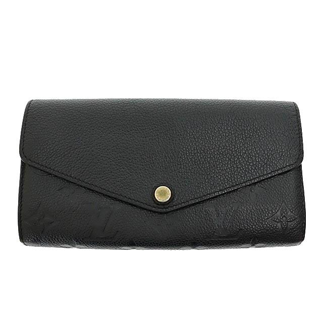 ルイヴィトン LOUIS VUITTON モノグラム アンプラント ポルトフォイユ サラ 二つ折り 長財布 M61182 ノワール 黒ブラック ☆AA★▲■251011 | LOUIS VUITTON