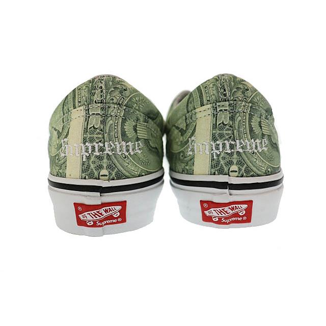 【中古】シュプリーム SUPREME ×VANS バンズ 23SS Dollar Era Bill Green ダラー エラ ビル 28 ☆AA★▲■251005 Supreme（シュプリーム） ×VANS バンズ 23SS Dollar Era Bill Green