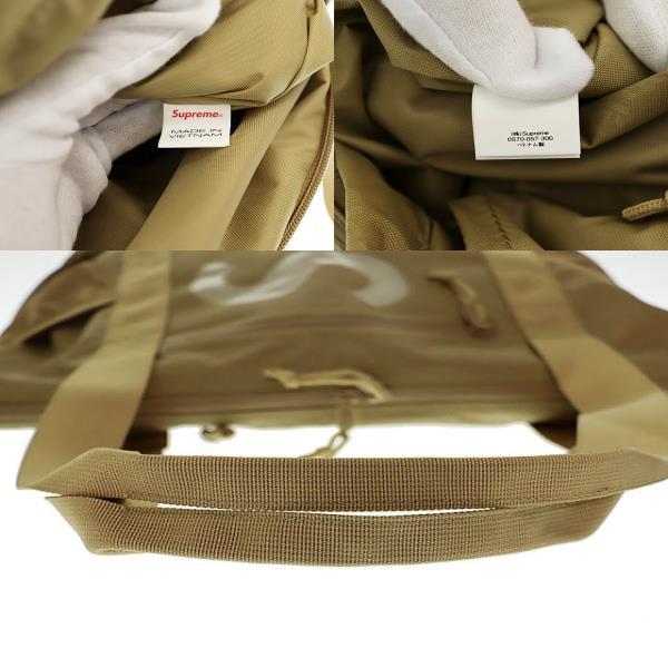 極美品 supreme 21ss zip tote bag ベージュ Supreme シュプリーム SUPREME 21SS Zip Tote クリア ロゴ ジップ 2WAY
