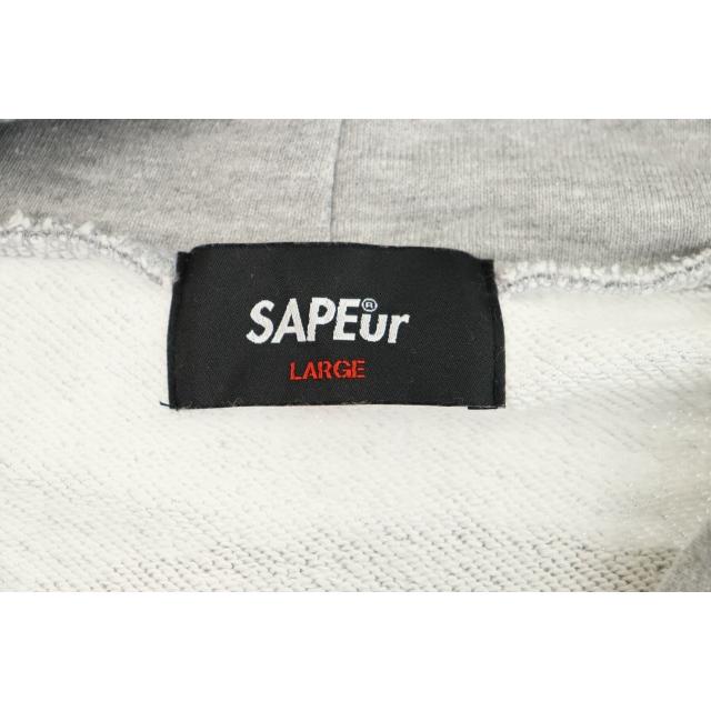 SAPEur サプール PURPLE LEOPARD HEAD HOODIE パープル レオパード