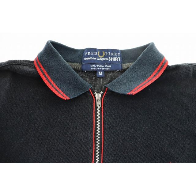 ☆アーカイブ M コムデギャルソン フレッドペリー ポロシャツ POLO ☆ コムデギャルソン COMME des GARCONS ×FRED PERRY フレッドペリー
