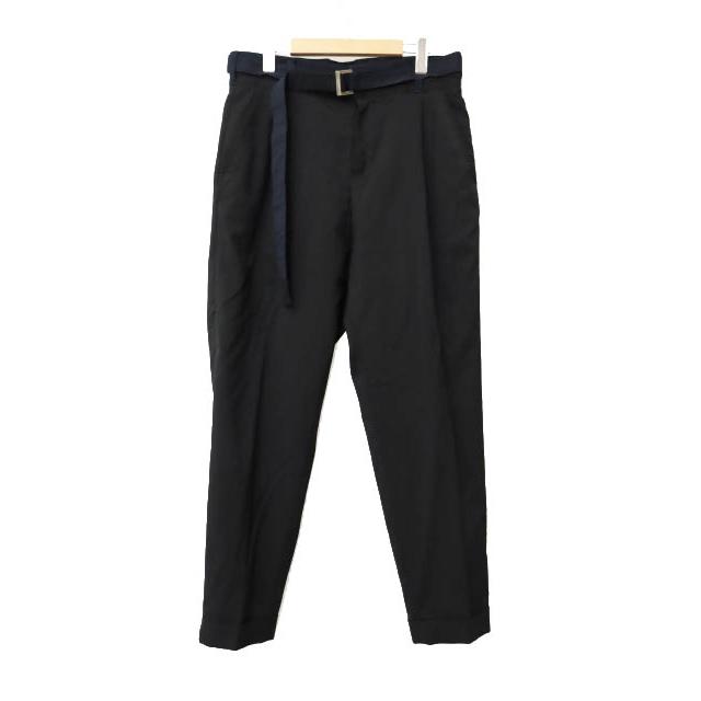 サカイ sacai 21AW SUITING PANTS スーチング テーパード トラウザーズ