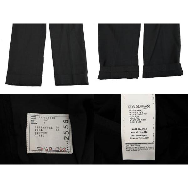 サカイ sacai 21AW SUITING PANTS スーチング テーパード トラウザーズ