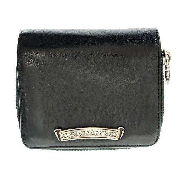【正規】クロムハーツSQ ZIP BILL スクエアジップビル レザー 財布 CHROME HEARTS（クロムハーツ） CHROME HEARTS SQ ZIP BILL スクエア