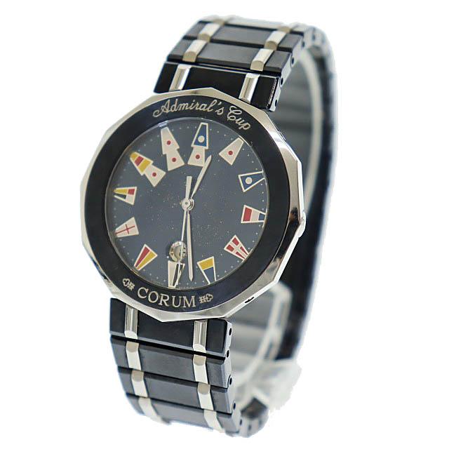 コルム CORUM アドミラルズカップ ガンブルー ステンレススチール