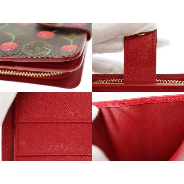 ルイヴィトン 村上隆 モノグラム財布 チェリー ルイヴィトン 長財布 モノグラム・チェリー デニム LV × TM