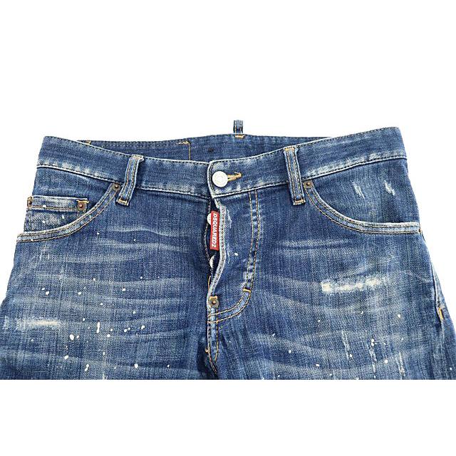 セクシーツイストペイント加工デニム　42 正規品 DSQUARED2（ディースクエアード） DSQUARED2 Sexy Twist Jean セクシー