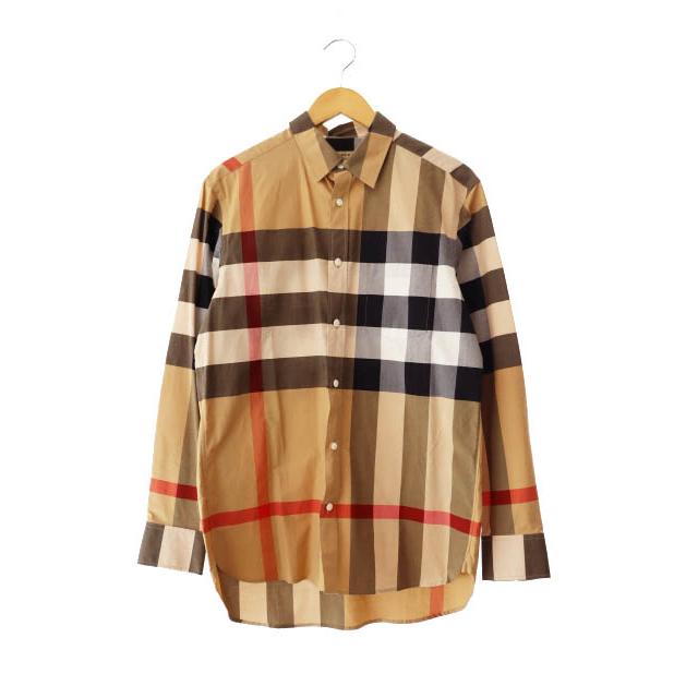 【中古】バーバリー BURBERRY Windsor check print shirt チェック柄 ルーズフィット 長袖 シャツ 8004827 M 250924 BURBERRY（バーバリー） BURBERRY Windsor check print shirt チェック
