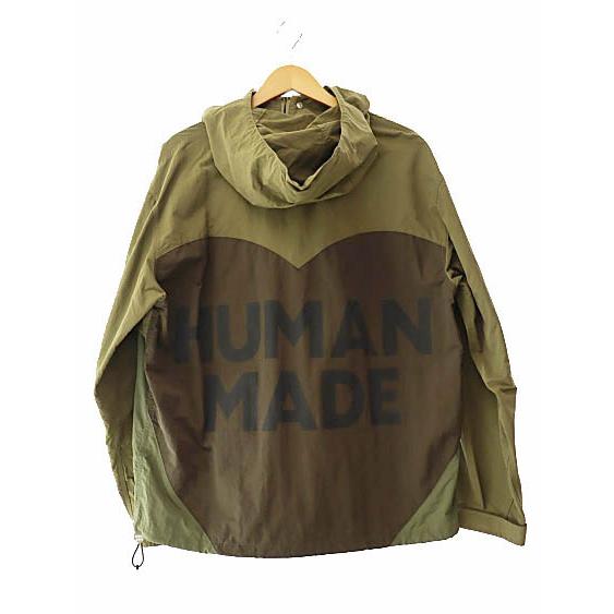 ヒューマンメイド HUMAN MADE ハーフボタン ロゴ プリント アノラック