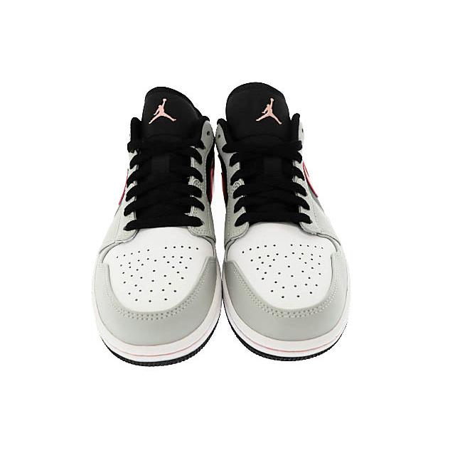 NIKE（ナイキ） NIKE AIR JORDAN 1 LOW black bleached coral-grey fog