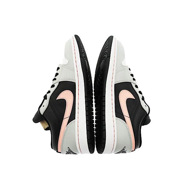 NIKE（ナイキ） NIKE AIR JORDAN 1 LOW black bleached coral-grey fog