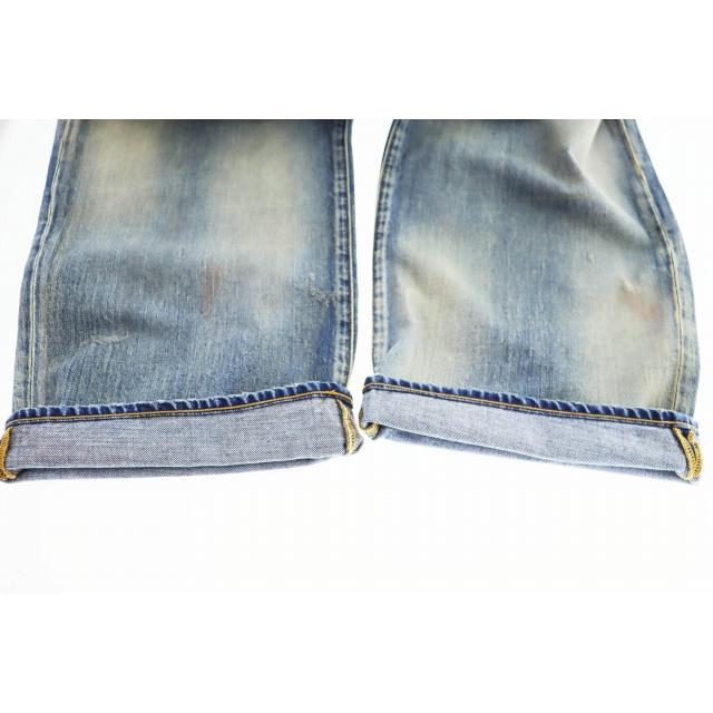 ANCELLM アンセルム INDIGO ダメージ加工 テーパード デニム パンツ