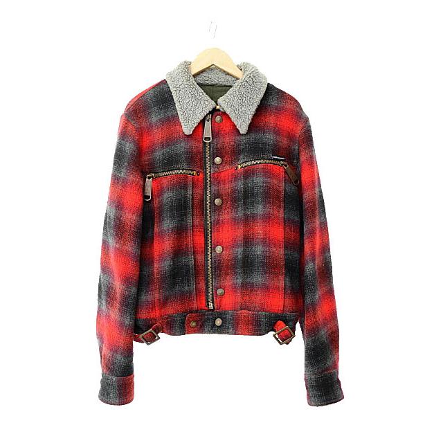 DOLCE&GABBANA ドルチェ&ガッバーナ ドルガバ ロゴプレート 襟ボア