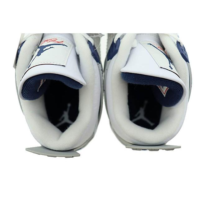 Air Jordan 4 ホワイト/ミッドナイトネイビー/グレー Nike Air Jordan 4 Retro “White/Midnight Navy”が国内10月29日に発売