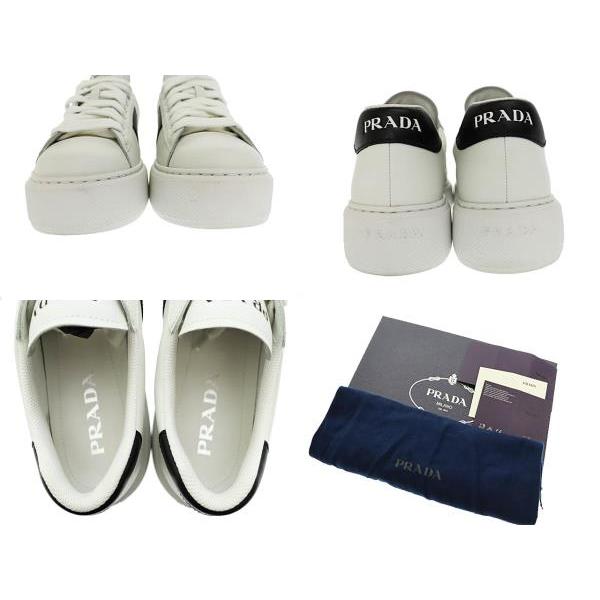 PRADA（プラダ） ロゴ ライン レザー ローカット スニーカー 2EG 357 8