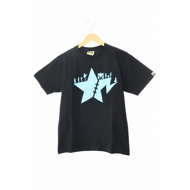 アベイシングエイプ　ワンピース　tシャツ カットソー　2XL ブラック A BATHING APE（アベイシングエイプ） ×ONEPIECE ワンピース BAPE CAMO