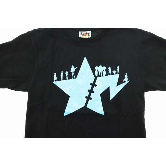 アベイシングエイプ　ワンピース　tシャツ カットソー　2XL ブラック A BATHING APE（アベイシングエイプ） ×ONEPIECE ワンピース BAPE CAMO