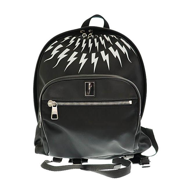 ニールバレット Neil Barrett サンダーボルト ロゴ プレート レザー