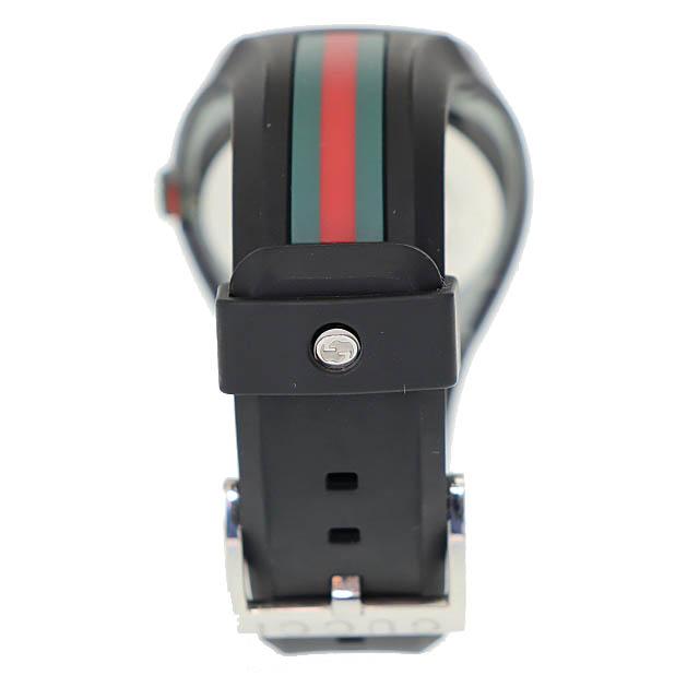 グッチ GUCCI SYNC シンク クォーツ ウォッチ 腕時計 YA137107A 137.1 ブラック シルバー ブランド古着ベクトル 中古☆AA★▲■251122 メンの画像