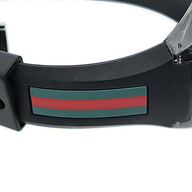 グッチ GUCCI SYNC シンク クォーツ ウォッチ 腕時計 YA137107A 137.1 ブラック シルバー ブランド古着ベクトル 中古☆AA★▲■251122 メンの画像