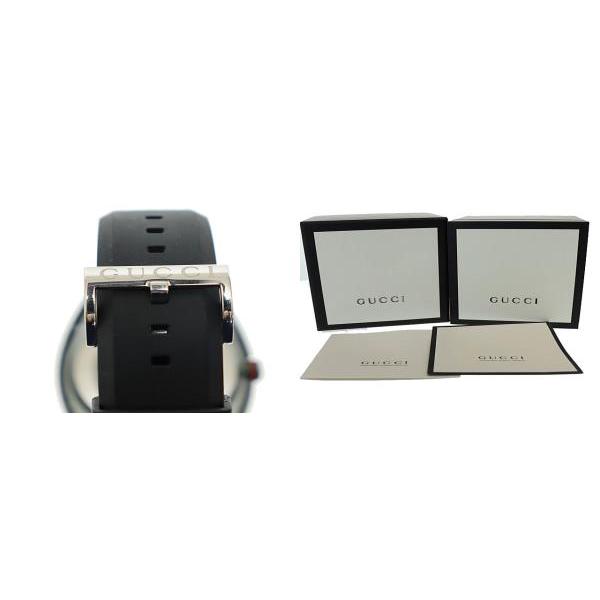 グッチ GUCCI SYNC シンク クォーツ ウォッチ 腕時計 YA137107A 137.1 ブラック シルバー ブランド古着ベクトル 中古☆AA★▲■251122 メンの画像