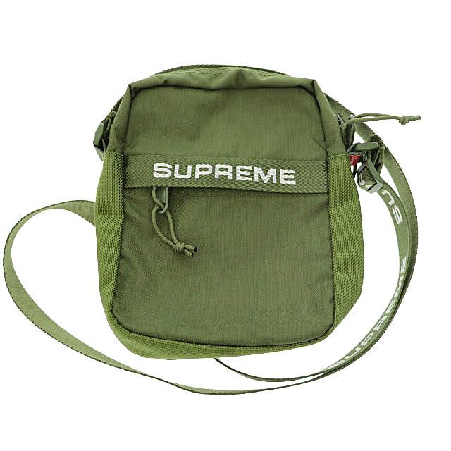 Supreme シュプリーム SUPREME 22AW Shoulder Bag Olive ロゴ ライン  