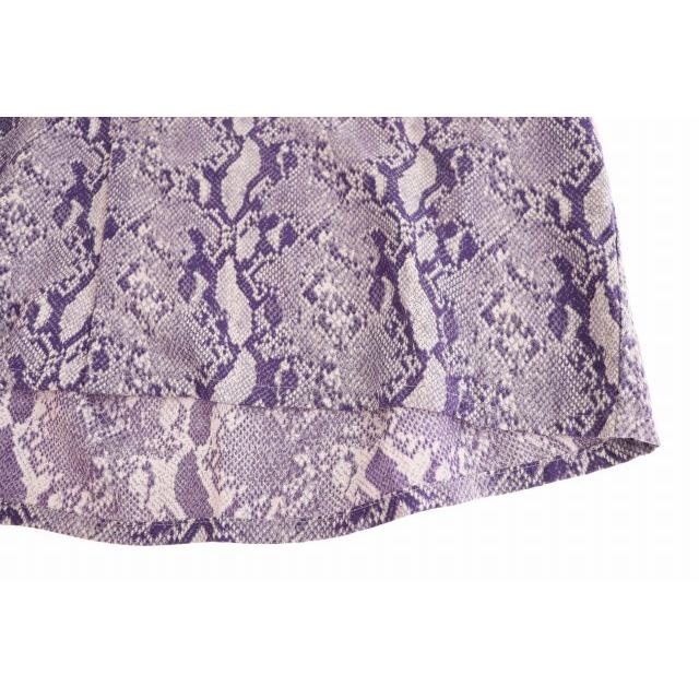 【中古】ニードルス ニードルズ Needles 24SS フリンジ パイソン ウエスタン 長袖シャツ OT194 M 紫 パープル 251021 ニードルス ニードルズ Needles 24SS FRINGE ONE-UP SHIRT フリンジ