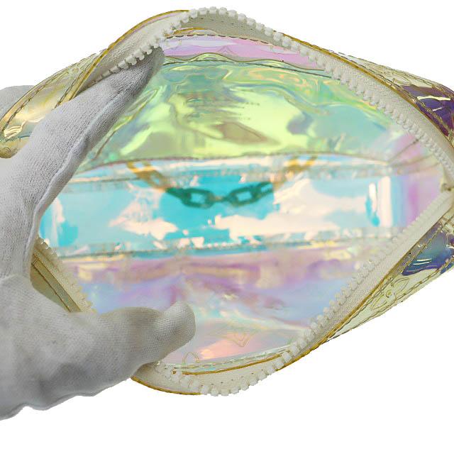 VUITTON プリズム　ヴォルガ　ルイヴィトン Louis Vuitton Pochette Volga Monogram Prism in PVC with White - US