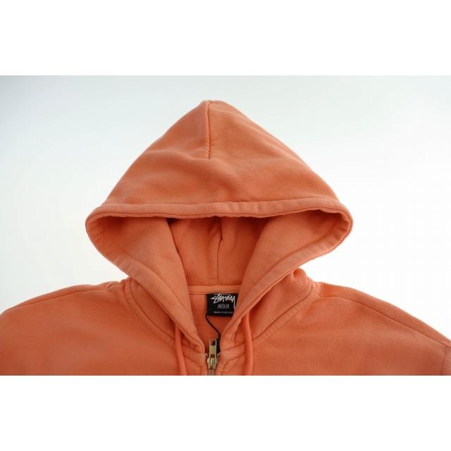 Stussy ジップパーカー オレンジ ブラウン スウェット STUSSY