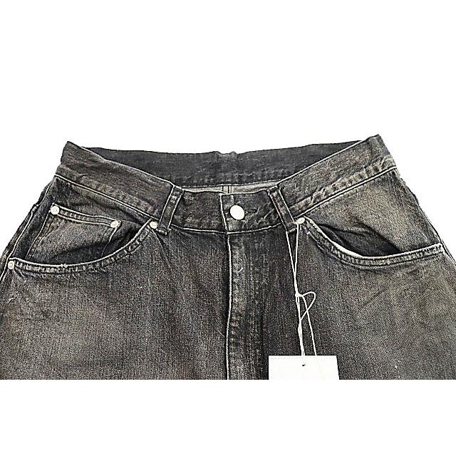 ANCELLM アンセルム 25AW AGING01 BLACK ダメージ加工 ワイド デニム