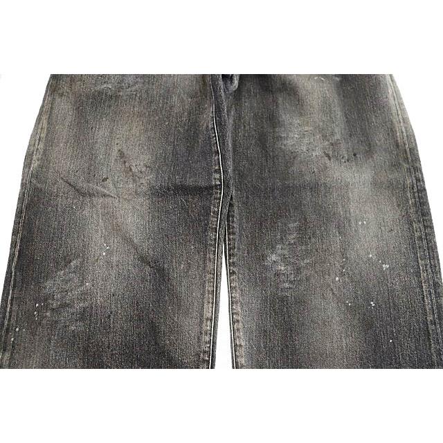 ANCELLM アンセルム 25AW AGING01 BLACK ダメージ加工 ワイド デニム