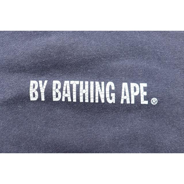 【中古】アベイシングエイプ A BATHING APE USED加工 ロゴ プリント プルオーバー パーカー M 紫 パープル●251206 A BATHING APE（アベイシングエイプ） A BATHING APE USED加工 ロゴ