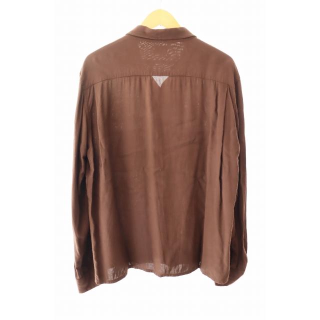 テンダーロイン TENDERLOIN T-RAYON SHT ロゴ刺繍 オープンカラー 長袖