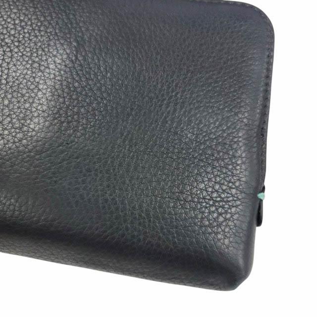 ティファニー TIFFANY & CO. レザー L字ファスナー ロング ウォレット