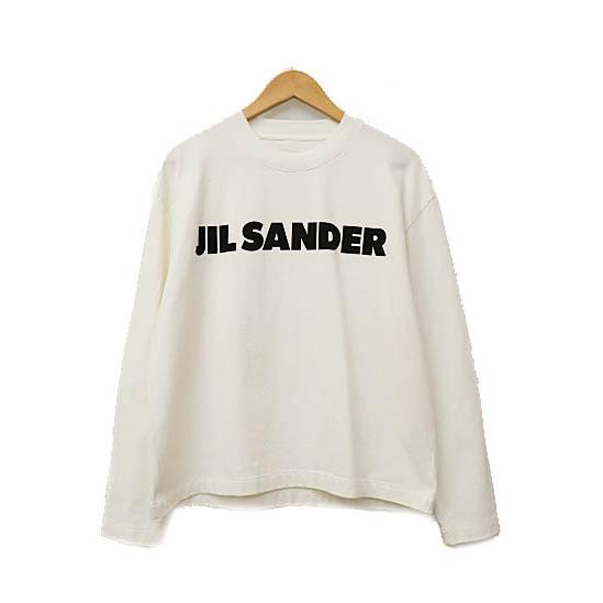 ジルサンダー JIL SANDER ロゴ プリント 長袖 Tシャツ J02GC0107 XS 白